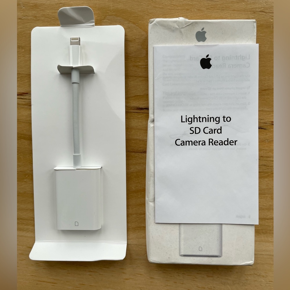 Apple iPad SD card reader.